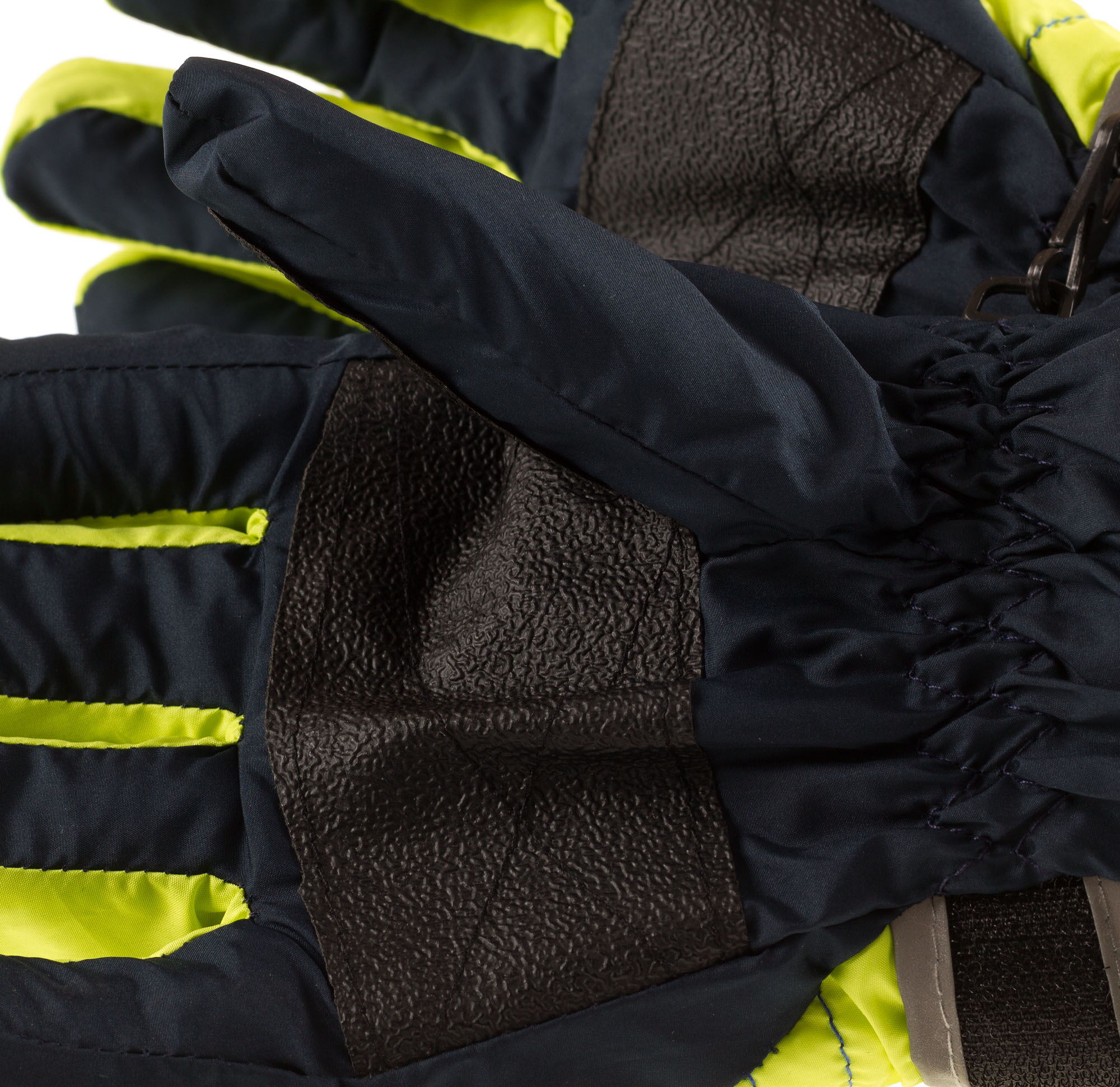 Перчатки  для мальчика зимние из непромокаемой ткани YO! синие RN-003 - размеры