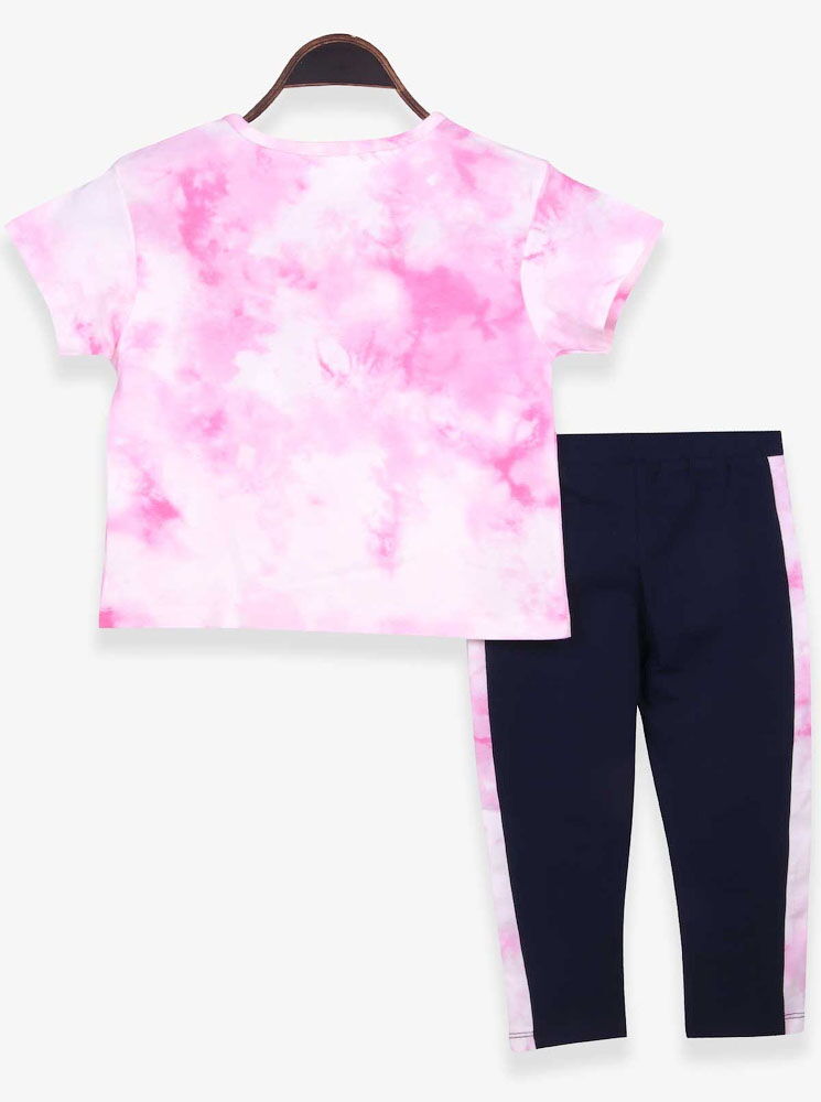 Комплект футболка и бриджи для девочки Breeze Stylish розовый 17022 - фотография