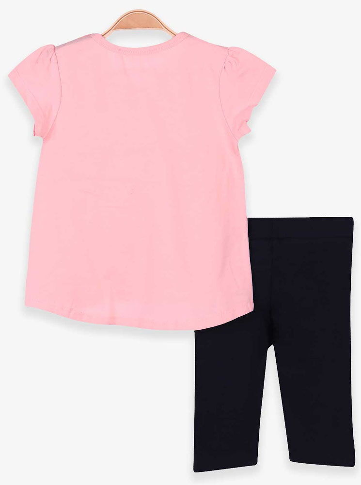 Комплект футболка и бриджи для девочки Breeze Cute Flamingos персиковый 13490 - Украина