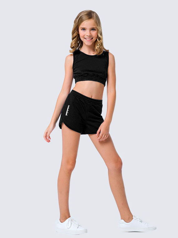 Спортивные шорты для девочки SMIL черные 112323/112324 - цена