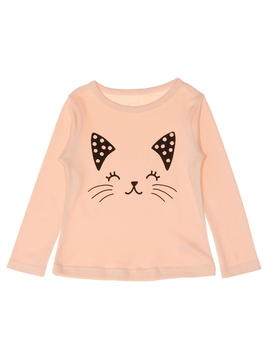 Пижама для девочки Фламинго Кошечка персиковая 245-222 - размеры