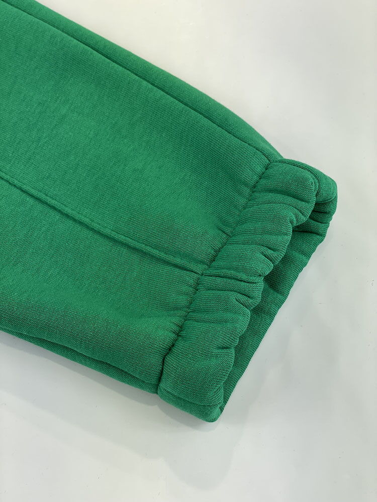 Утепленный спортивный костюм для девочки зеленый 2708-01 - картинка