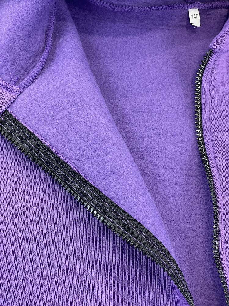 Утепленный спортивный костюм для девочки фиолетовый лаванда 2211 - размеры