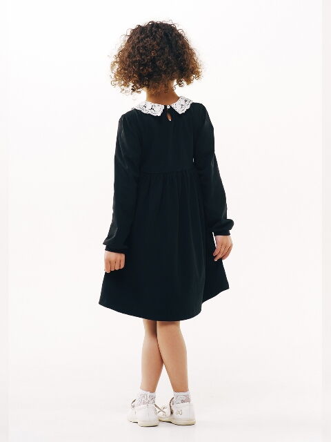 Платье школьное трикотажное SMIL черное 120224 - размеры