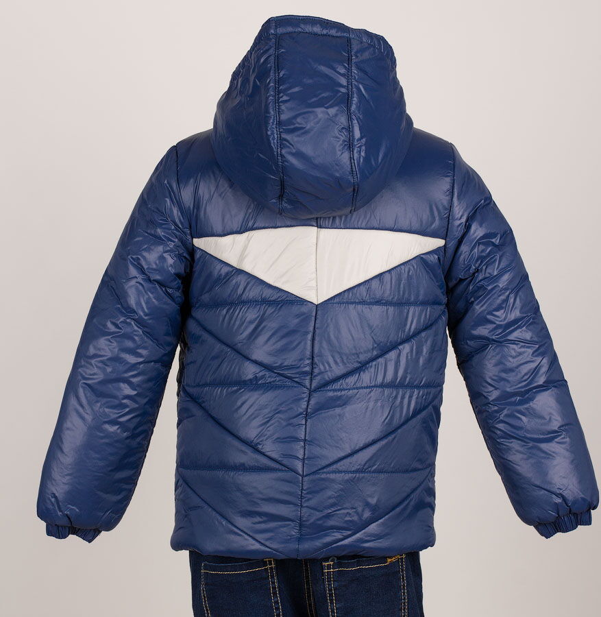 Куртка зимняя для мальчика Одягайко синяя 2525 - размеры