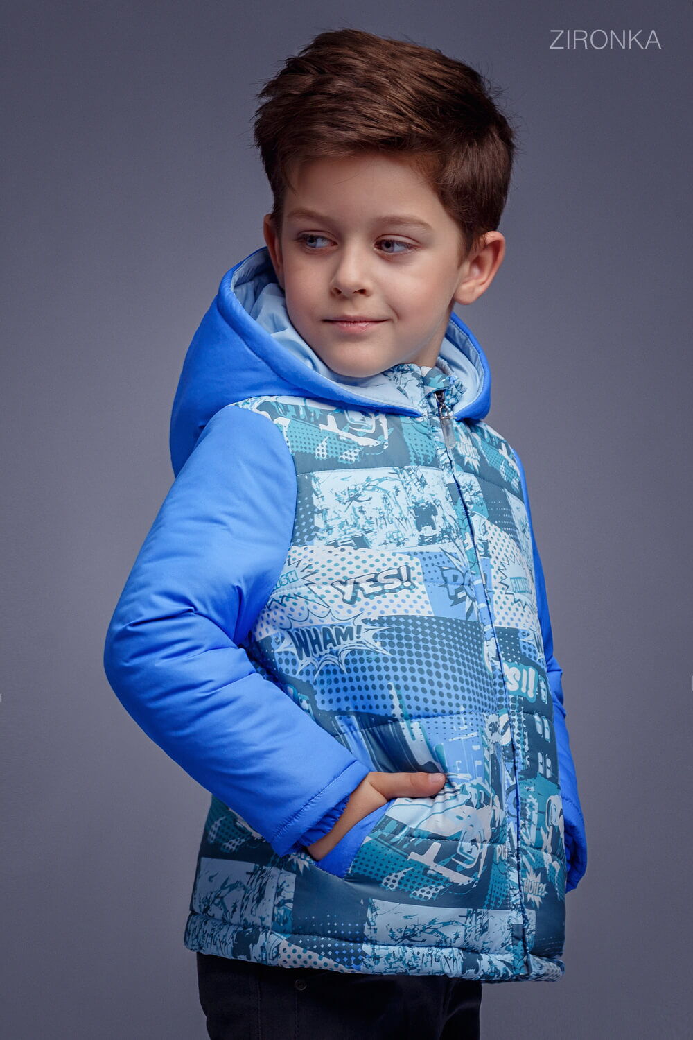 Куртка для мальчика Zironka синяя 2103-3 - фото