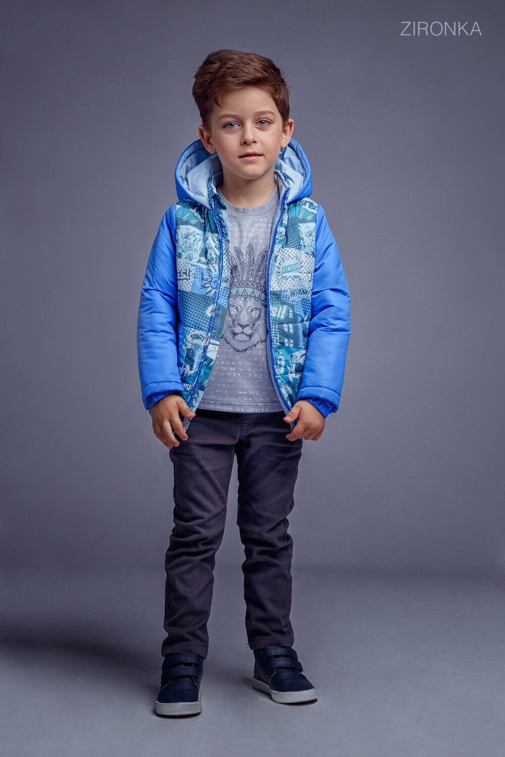Куртка для мальчика Zironka синяя 2103-3 - Украина