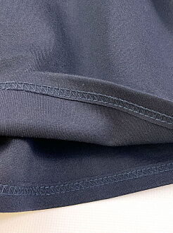 Трикотажная школьная юбка для девочки Mevis синяя 3776-01 - Киев
