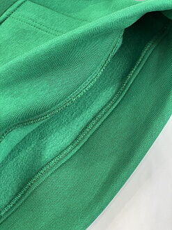 Утепленный спортивный костюм для девочки зеленый 2708-01 - Киев