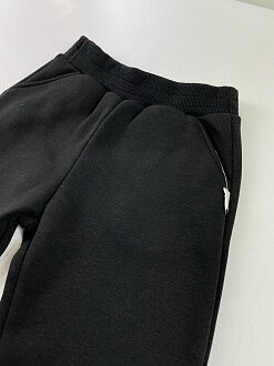 Утепленные спортивные штаны детские Робинзон черные 256 - размеры