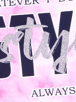 Комплект футболка и бриджи для девочки Breeze Stylish розовый 17022 - фото
