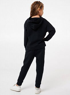 Утепленный спортивный костюм для девочки Smil черный 117326/117327 - картинка