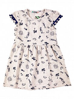Платье для девочки PATY KIDS Пальмы бежевое 51331 - купить