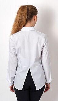 Блузка с длинным рукавом для девочки Mevis белая 2749-01 - фото