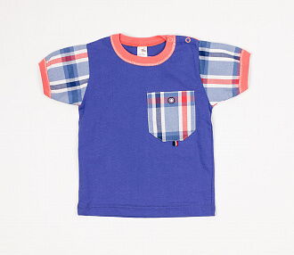 Комплект для мальчика (футболка+шорты) Денди фиолетовый 916 - фото