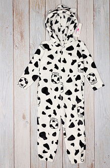 Пижама-кигуруми для девочки Фламинго Му-му черно-белая 901-910 - размеры