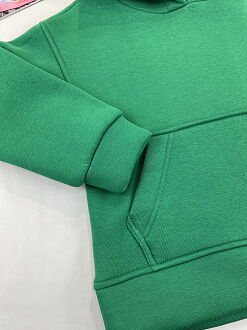 Утепленный спортивный костюм для девочки зеленый 2708-01 - фото