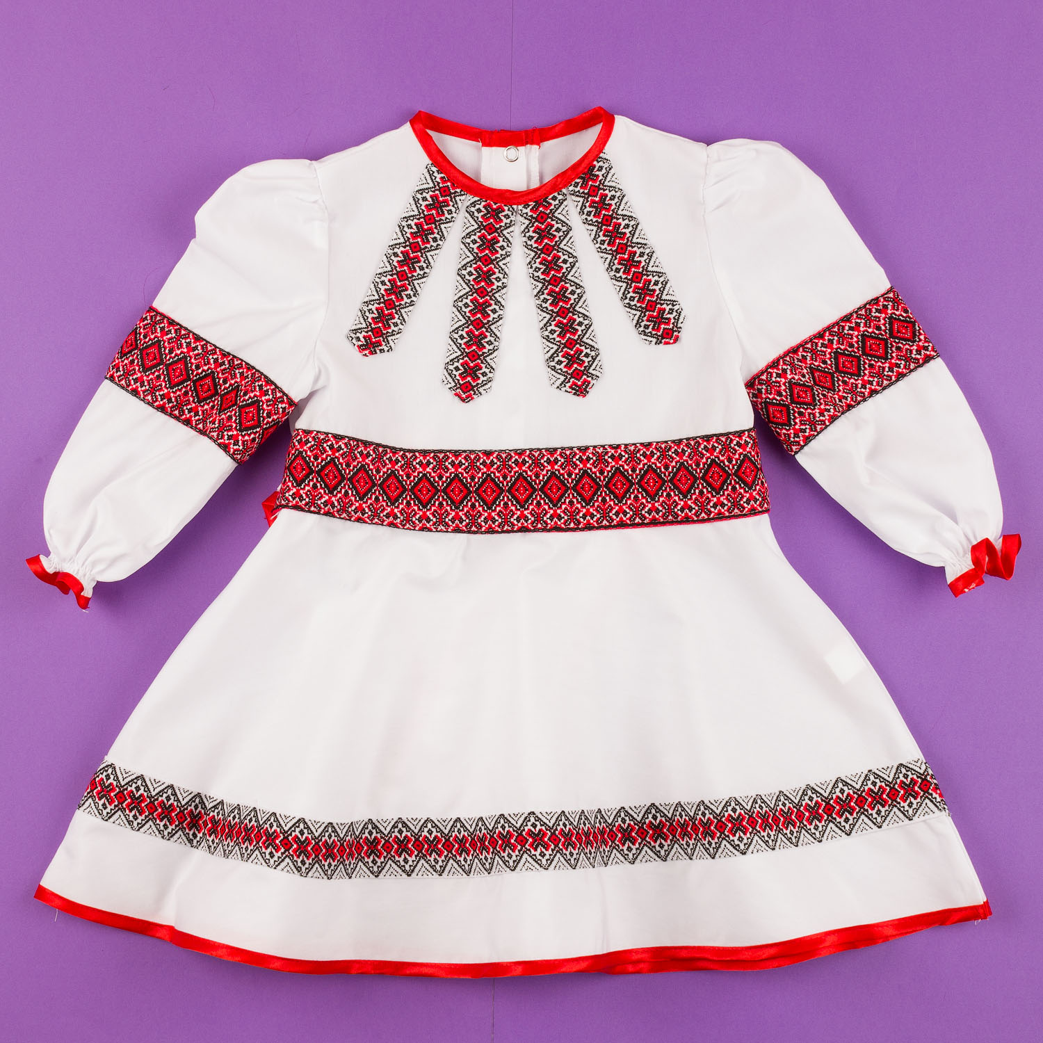 Сукня-вишиванка для дівчинки Україна червона 2324 - ціна