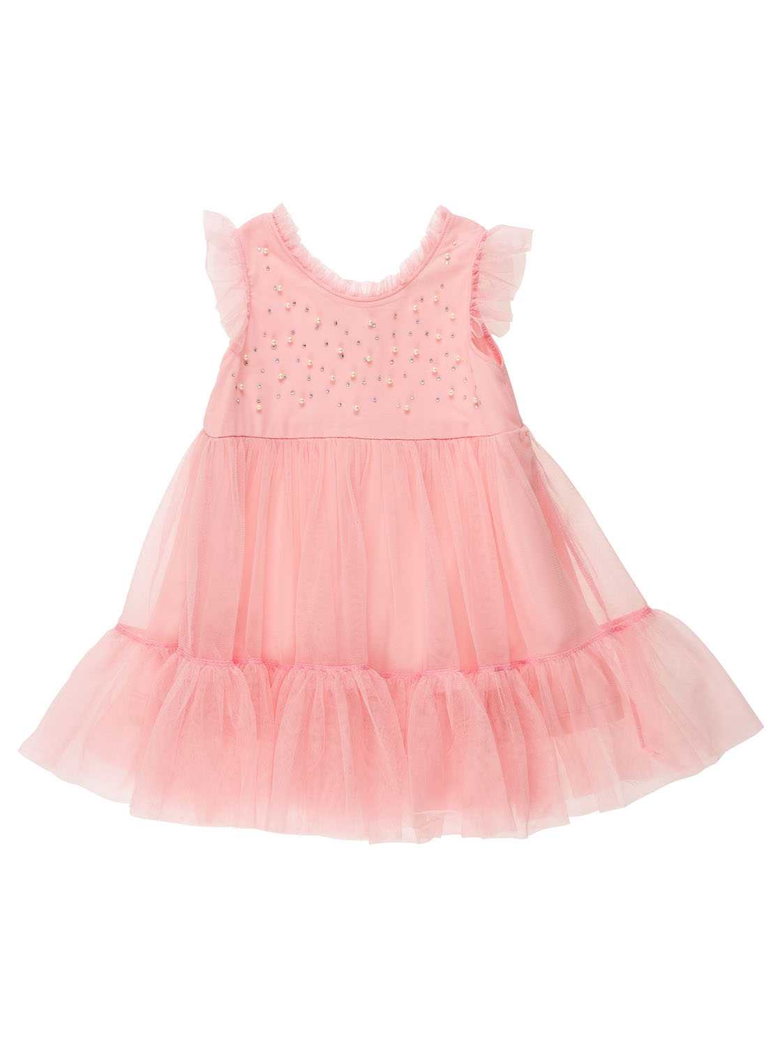 Нарядное платье Breeze розовое 10296 - ціна