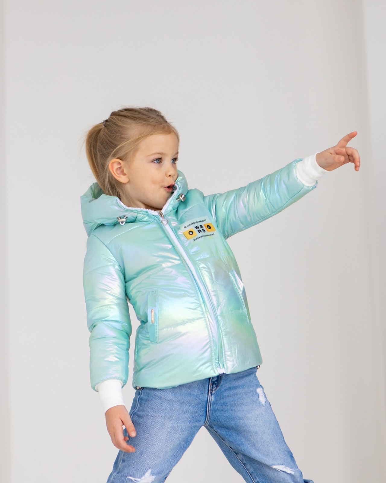 Демі куртка для дівчинки Tair kids блакитна Хамелеон 1021 - ціна