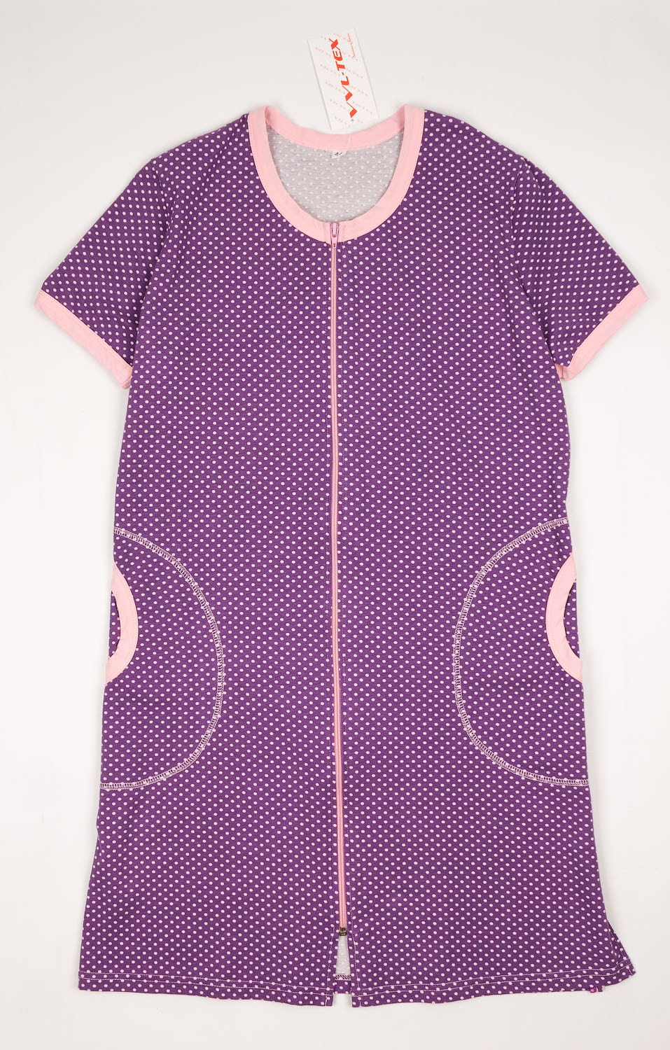 Халат на блискавці жіночий VVL фіолетовий 236/2 - ціна