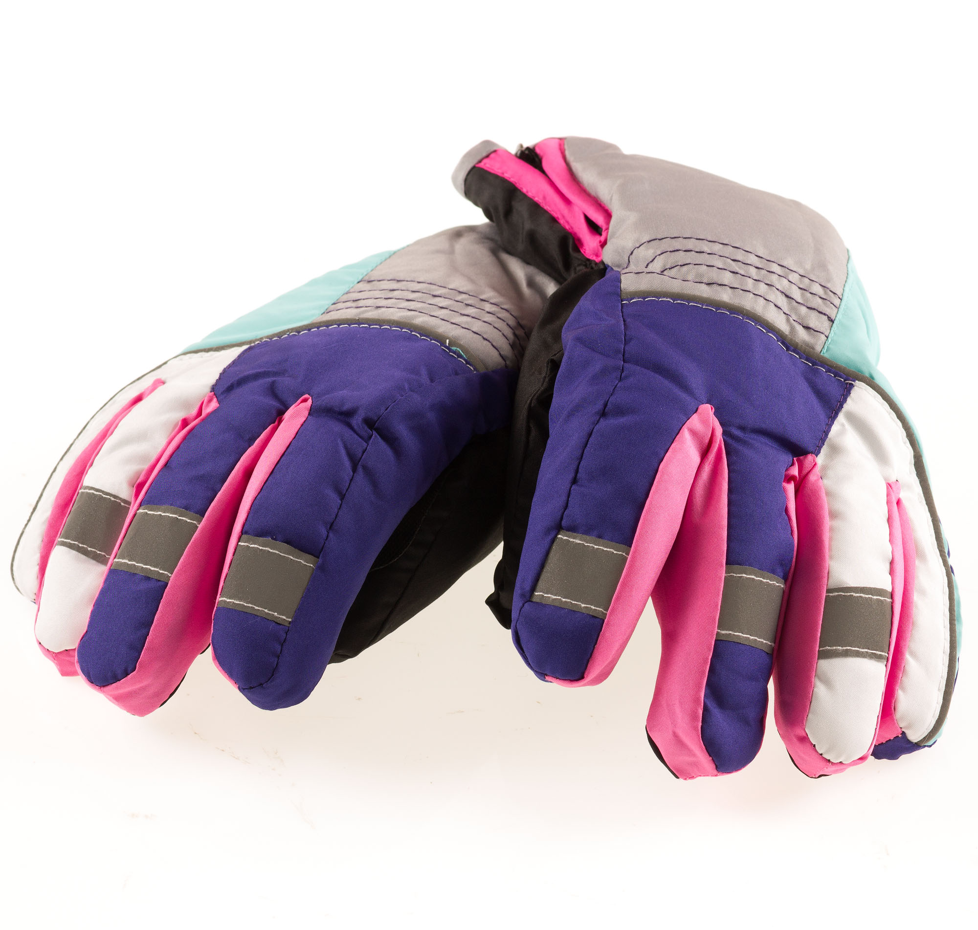 Перчатки для девочки зимние из непромокаемой ткани YO! фиолетовые RN-017 - ціна