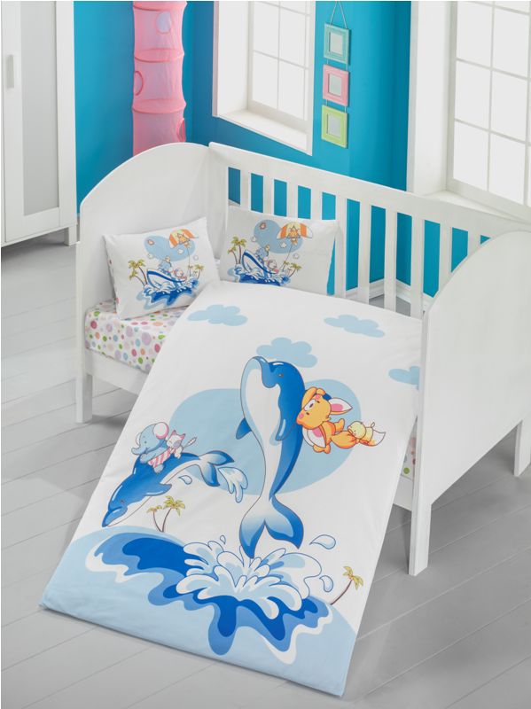 Комплект постільної білизни в дитяче ліжечко LIGHTHOUSE OCEAN 100*150/2*35*45 - ціна