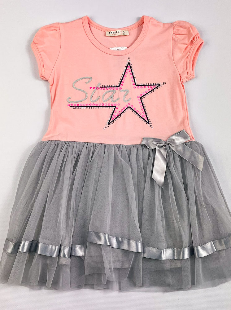 Плаття для дівчинки Breeze Star персикове 14116 - ціна