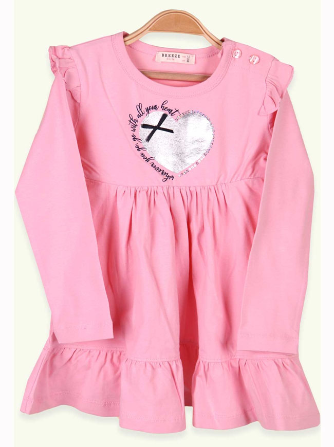 Плаття для дівчинки Breeze Сердечко рожеве 13466 - ціна