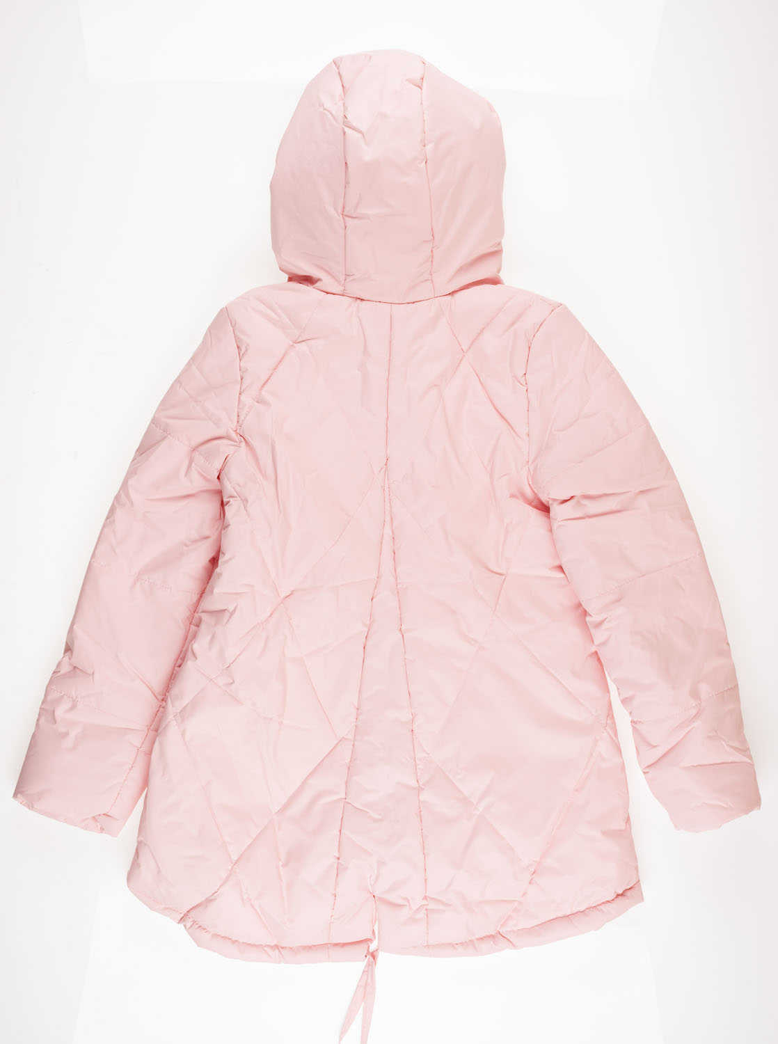 Куртка подовжена для дівчинки ОДЯГАЙКО рожева 22101 - розміри