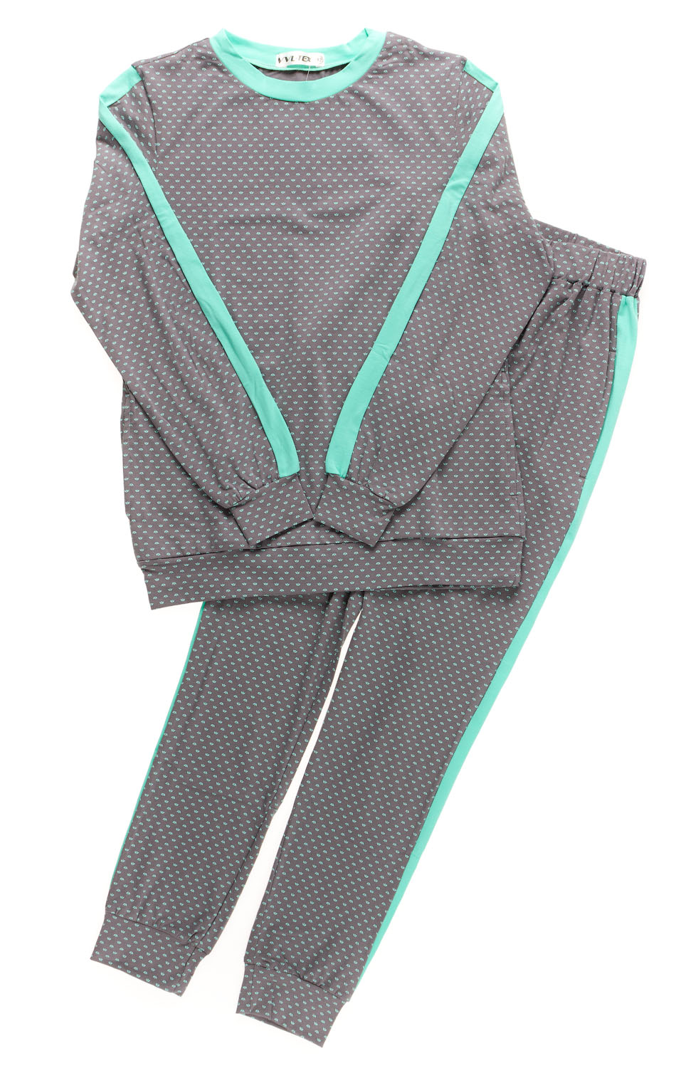 Комплект жіночий (кофта+штани) VVL сірий 447 - ціна