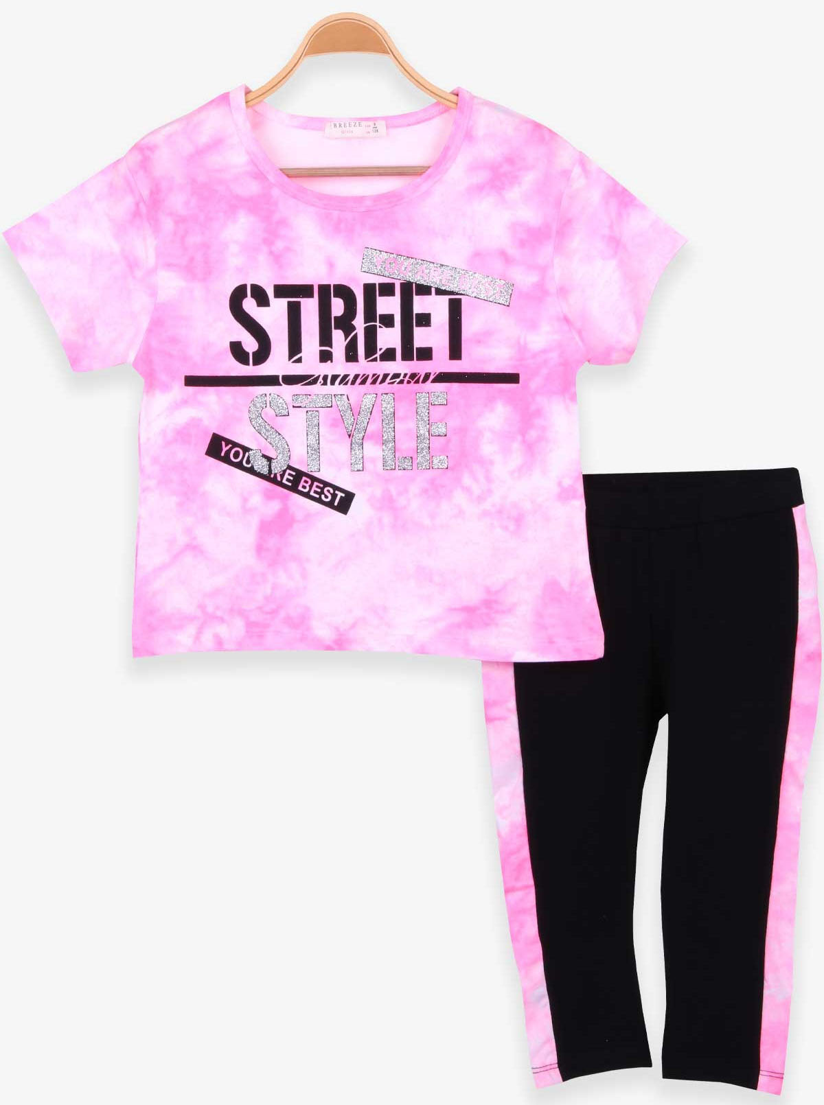 Комплект футболка та бриджі для дівчинки Breeze рожевий 15979 - ціна