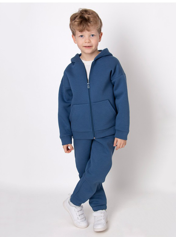 Утеплений спортивний костюм дитячий Mevis синій 4588-01 - ціна