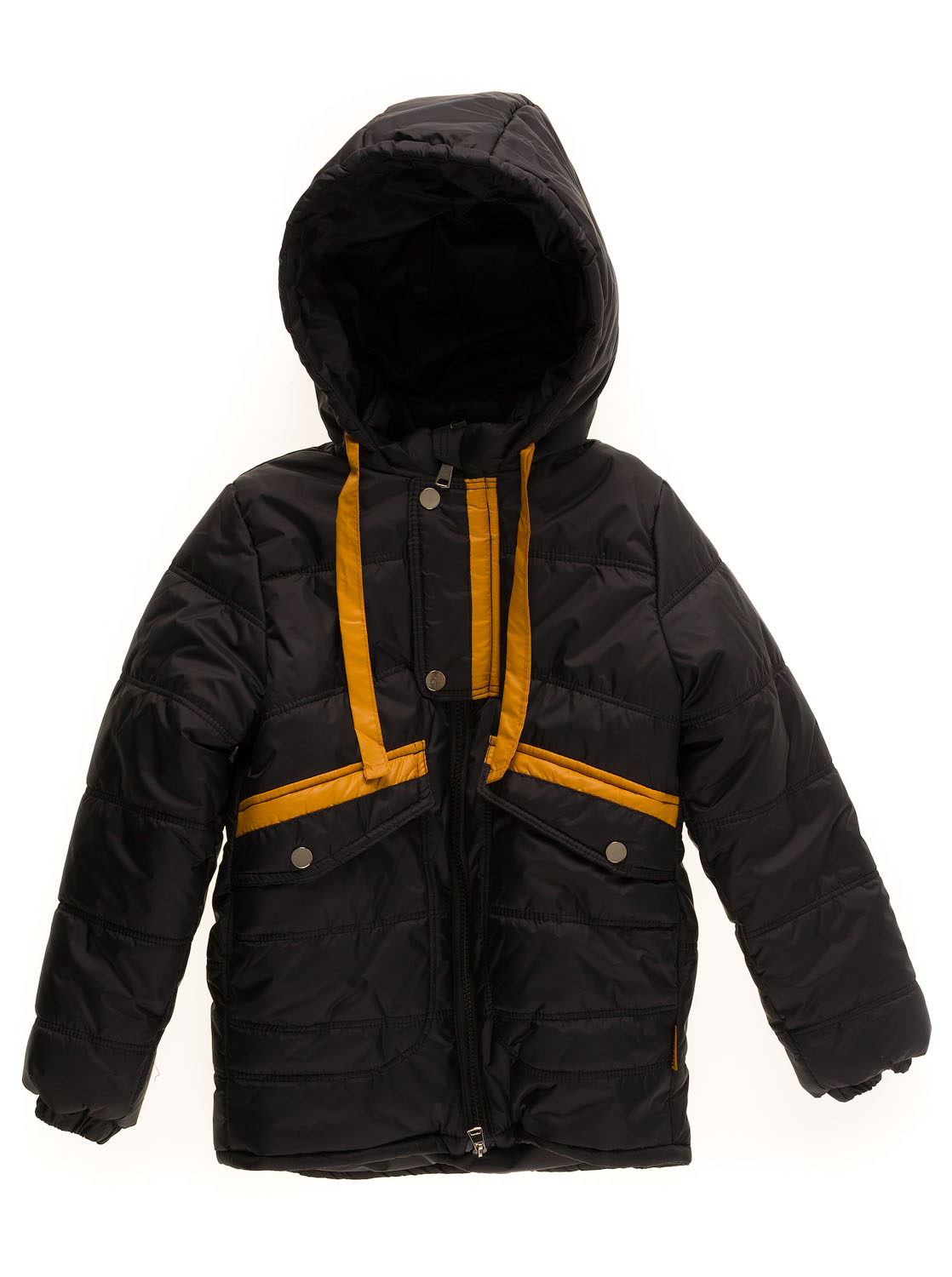 Куртка зимова для хлопчика Одягайко чорна 20046 - розміри