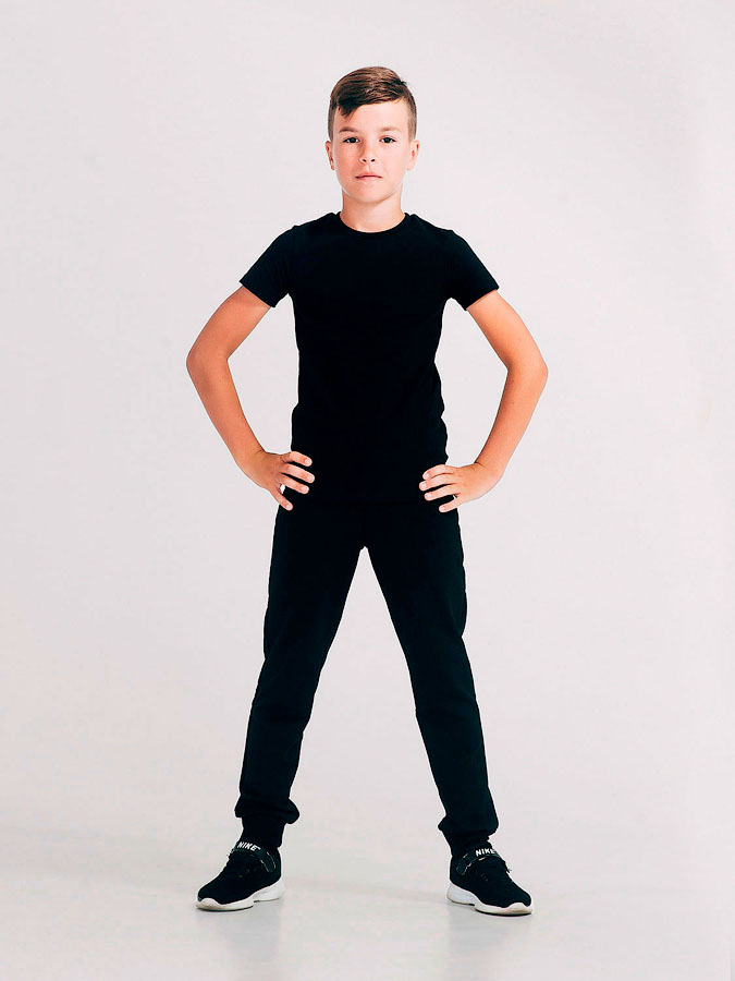 Спортивні штани для хлопчика SMIL чорні 115460/115441/115442 - ціна