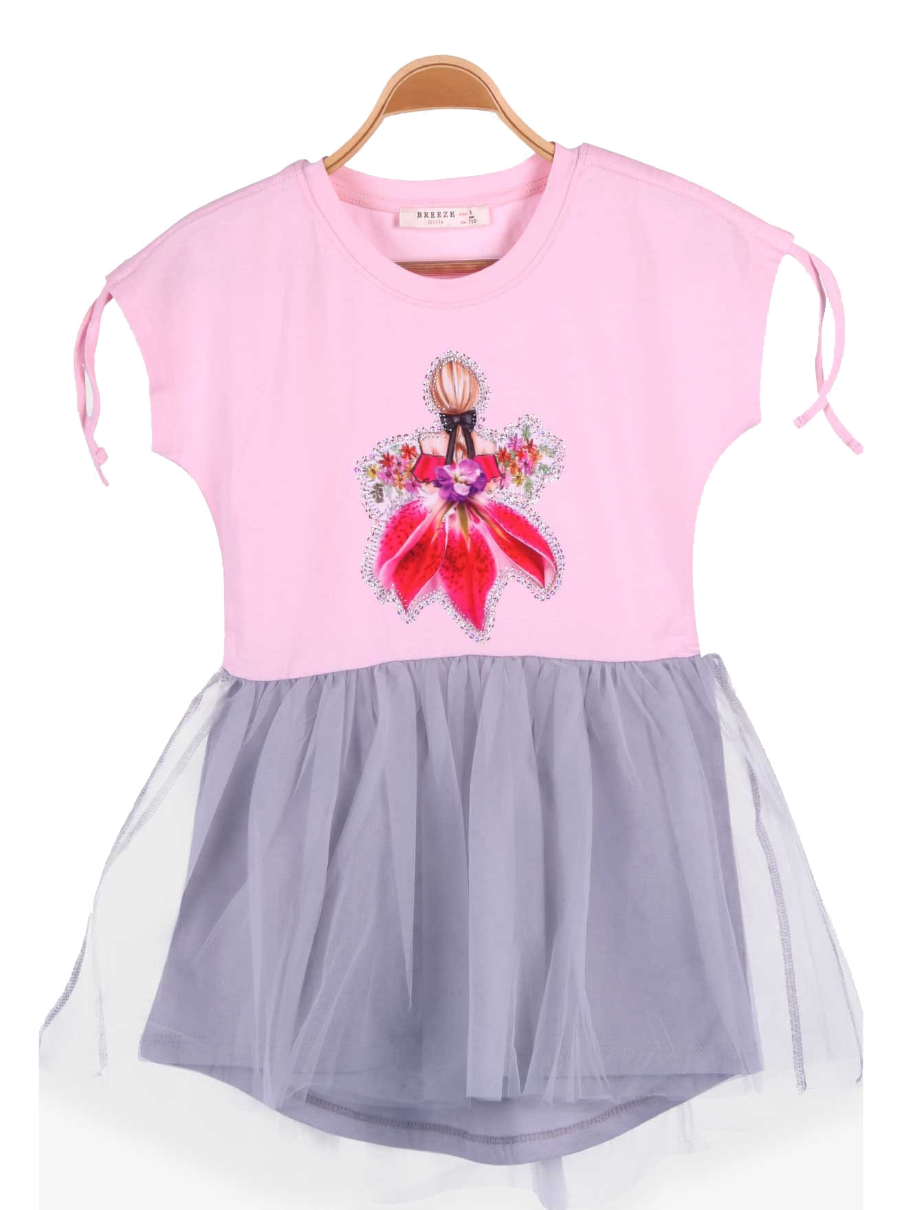 Плаття для дівчинки Breeze Дівчина-квітка рожеве 13347 - ціна
