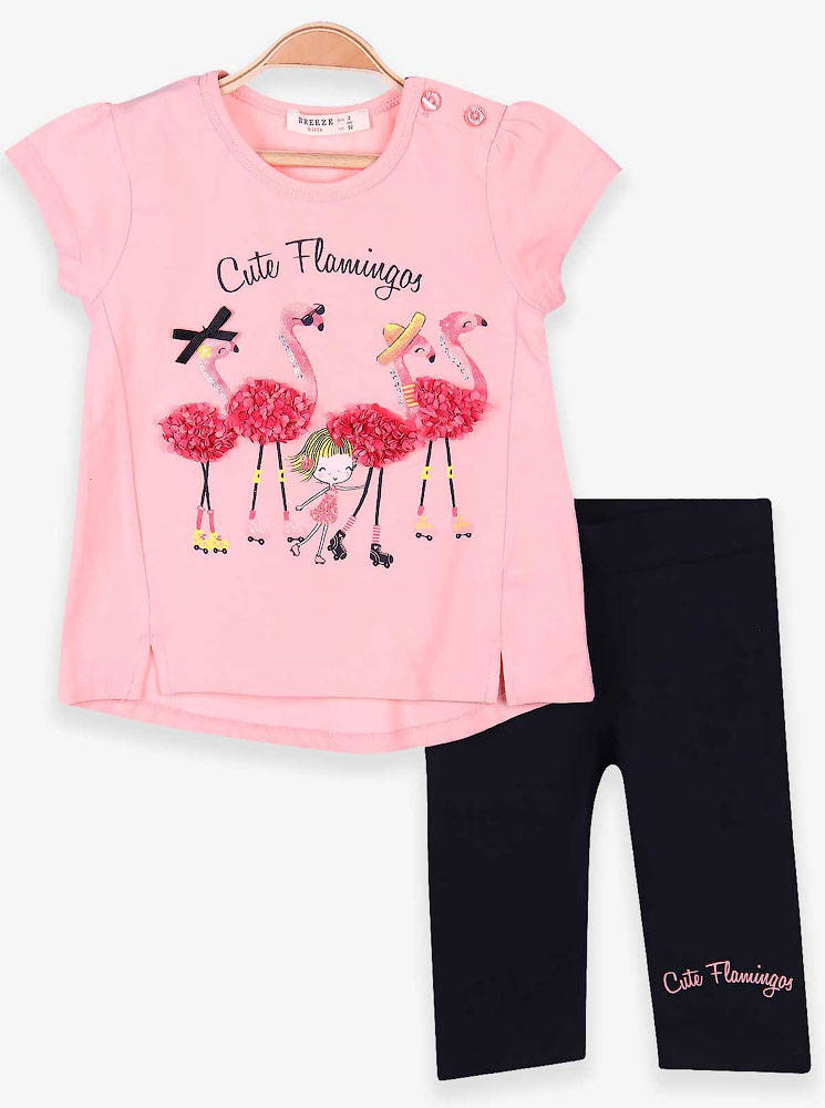 Комплект Breeze Cute Flamingos персиковий 13490 - ціна