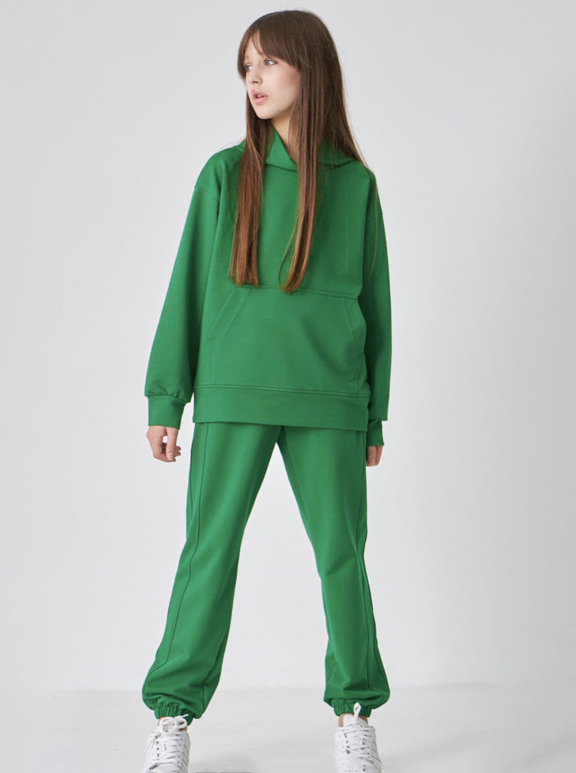 Спортивний костюм для дівчинки зелений 1207 - ціна