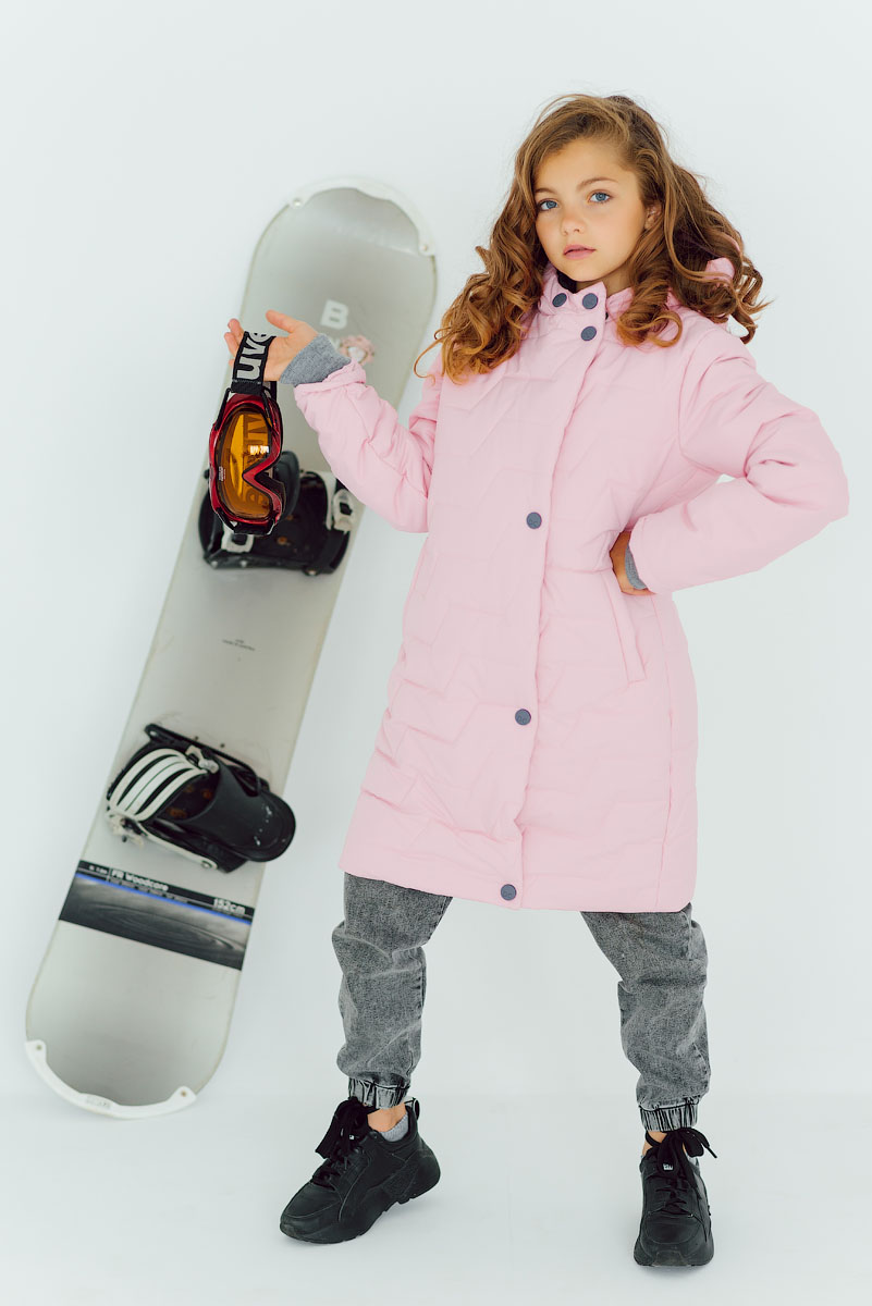 Зимова куртка для дівчинки DC Kids Даяна рожева - Київ