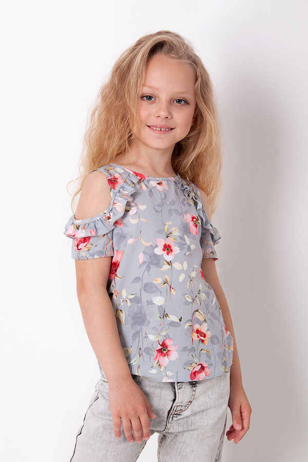 Блузка для дівчинки Mevis сіра 3455-02 - ціна