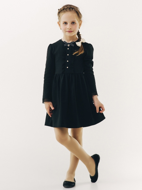 Сукня шкільна трикотажна SMIL чорна 120218 - ціна