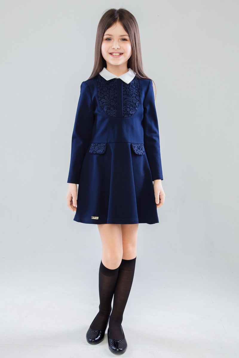 Платье школьное для девочки SUZIE Энрика синее 81803 - ціна