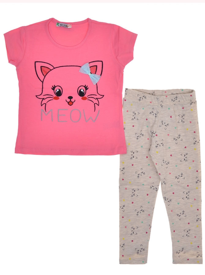 Комплект футболка і лосини для дівчинки PATY KIDS кораловий 51403 - ціна