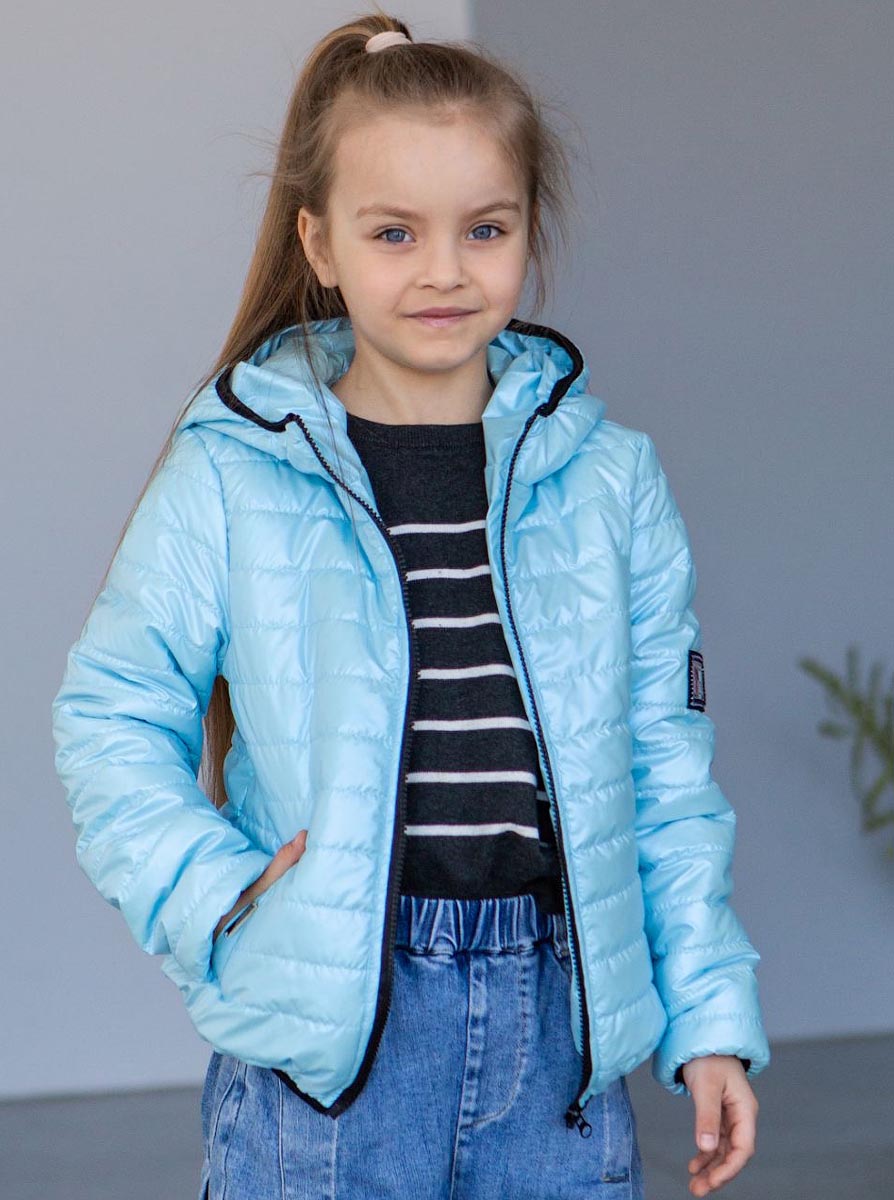 Демі куртка для дівчинки Tair kids блакитна 775 - ціна