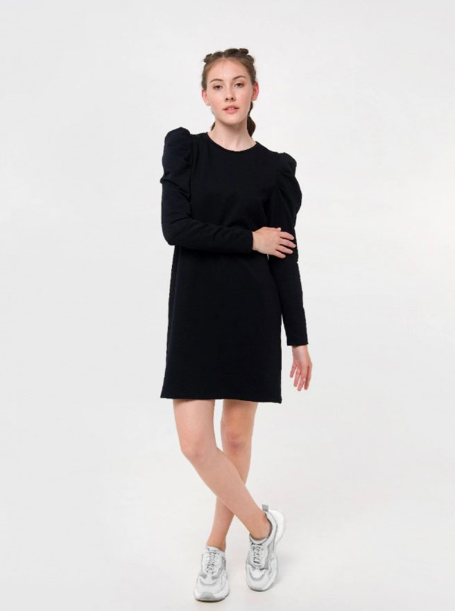 Трикотажне плаття для дівчинки SMIL чорне 120304 - ціна