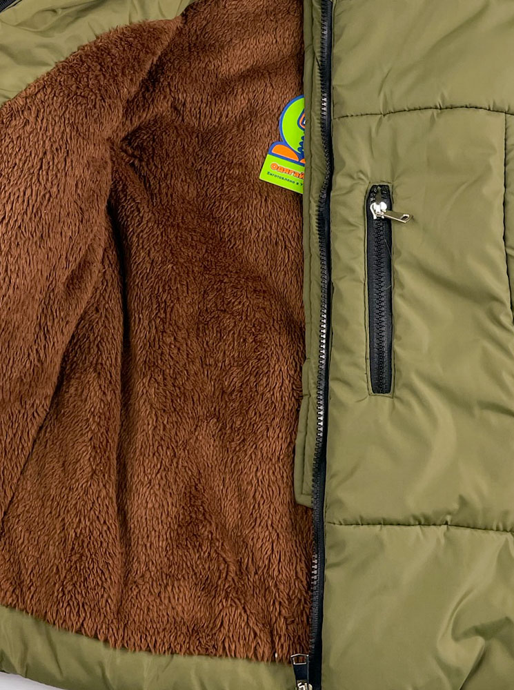 Куртка зимова для хлопчика Одягайко хакі 20224 - розміри