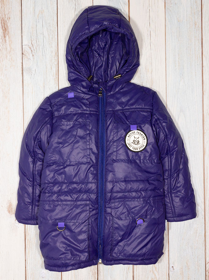 Куртка зимова для хлопчика Одягайко темно-синя 20056 - ціна