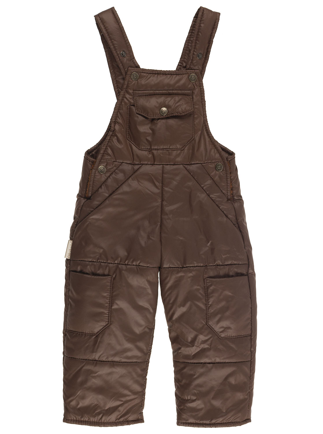Зимовий напівкомбінезон дитячий Одягайко коричневий 3143 - ціна