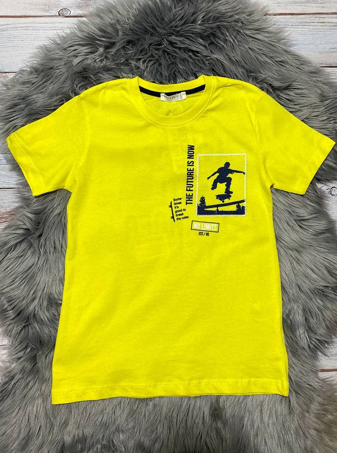 Комплект футболка і шорти для хлопчика Breeze жовтий 13498 - фото