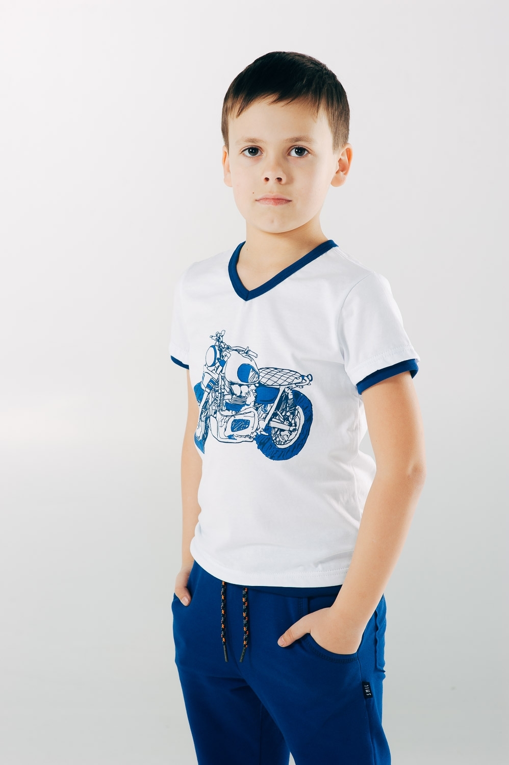 Футболка для хлопчика SMIL Мрійники біла 110491 - ціна
